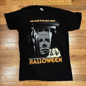 “Halloween” Unisex Black Graphic Tee, Size Small, NWOT